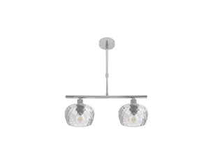 Fabrilamp estela, lampe, moderne, 2 x e14, chromé, 45-57 x 41 x 13 cm