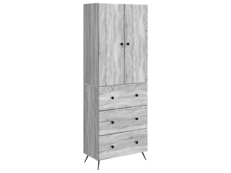  Ensemble de meubles 2 pcs, rangement de salon 66 x 34,5 x 90 cm bois d'ingénierie shl5134  - Conforama A