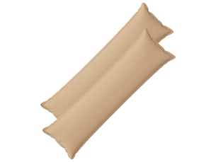 Lot de 2 coussins avec oreiller, coussins décoratifs houten crème lin synthétique cf51164