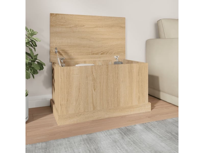 Coffre de rangement, boîte de rangement chêne sonoma 70x40x38 cm bois d'ingénierie - Conforama B