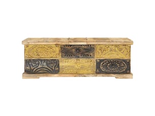 Table basse rectangulaire coloris marron