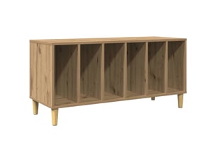 Armoire à disques chêne artisanal 100x38x48cm bois d'ingénierie shl407