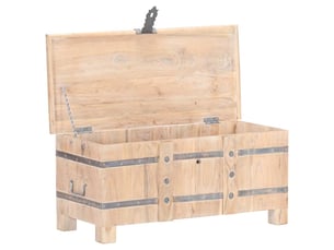 Coffre de rangement 90x40x40 cm bois d'acacia solide shl42597