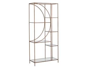 Étagère design en métal dorian 200cm bronze