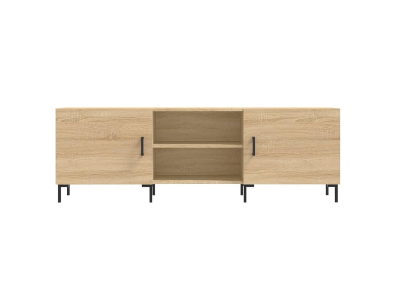  Meuble tv - banc tv - meuble de rangement chêne sonoma 150x30x50 cm bois d'ingénierie  - Conforama E
