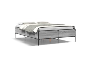 Lit 2 places 140x190 cm    coloris gris