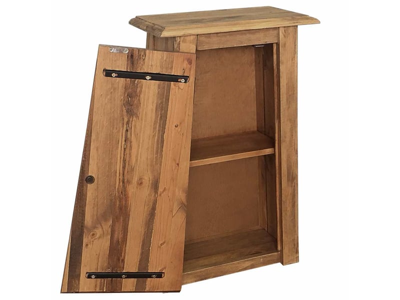  Armoire latérale de salle de bain, cabinet de salle de bain pin massif 42x23x70 cm cf65142  - Conforama D