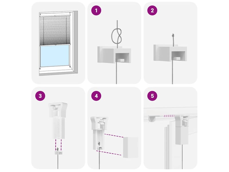  Store plissé, store de fenêtre 90x100 cm crème cf46669  - Conforama E
