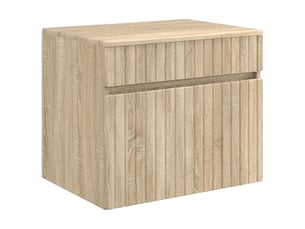 Cabinet salle de bain mural, meuble de rangement chêne sonoma 59x44.5x50 cm