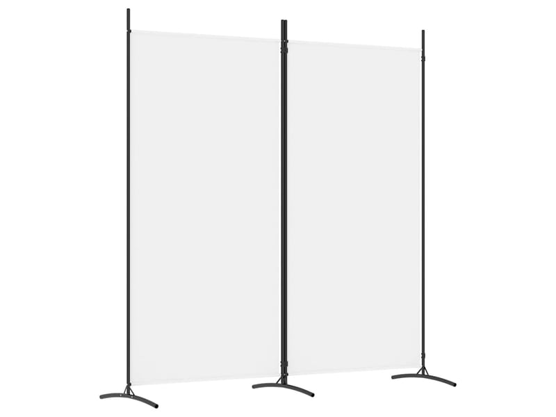  Paravent | cloison de séparation 2 panneaux blanc 175x180 cm tissu  - Conforama A