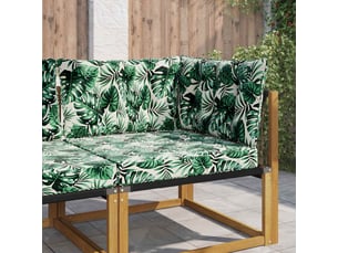 Coussin de canapé d'extérieur, coussin de chaise polyester motif feuilles cf54110