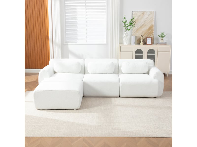 Canapé modulable | canapé de salon, mousse haute résilience 30d, base antidérapante, format compressé, facile à déplacer - Conforama C