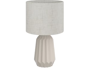 Lampe de table 22x22x39 cm vintage céramique beige