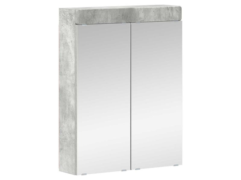 Ensemble de mobilier de salle de bain tulum 4 pc gris béton cf64728 - Conforama C