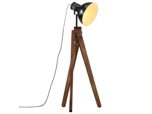 Lampadaire salon, lampe sur pied 25 w noir 45x45x120 cm e27