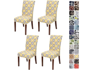 Housses de chaises universelles sont faciles à nettoyer et durables, convenant aux hôtels, aux fêtes, aux maisons, aux restaurants et aux cuisine, multicolore