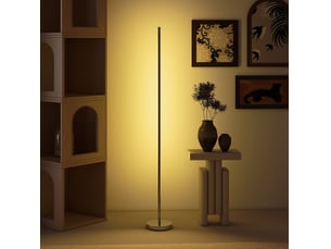 Lampadaire led 20x20x150 cm température de couleur réglable argenté