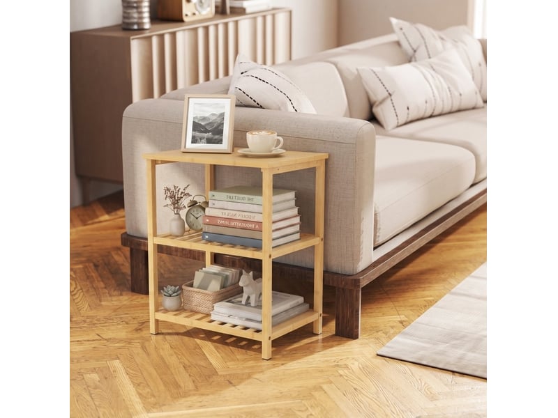  Table d’appoint 40,6x30x50,5 cm à 3 niveaux naturelle  - Conforama C