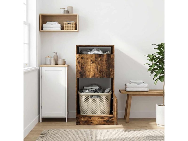  Armoire à laver chêne fumé 50x68x102 cm bois d'ingénierie  - Conforama D