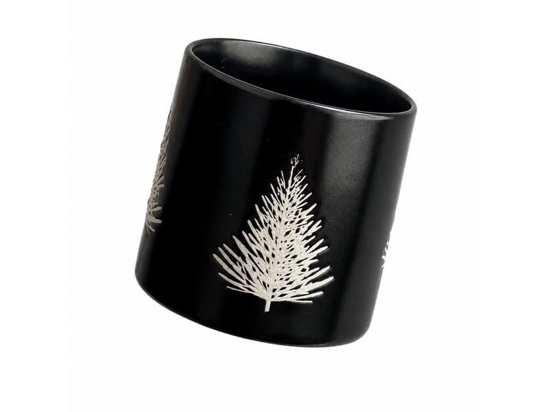  Mug motif sapin de noël, noir  - Conforama A