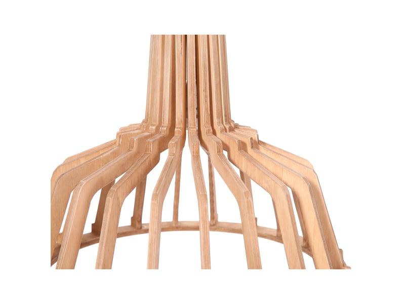  Lampe suspension à lattes lucerna 41cm naturel  - Conforama C