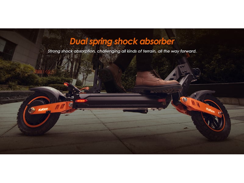 Kukirin g2 max trottinette electrique adulte 1000 w, autonomie 80 km, pneus robustes, freinage fiable et confort pliable KuKirin - Conforama E