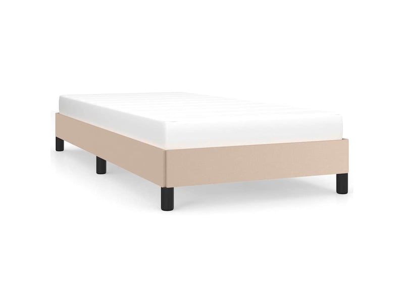 Lit simple- lit adulte -  cadre de lit sans matelas cappuccino 100x200 cm similicuir  - Conforama A