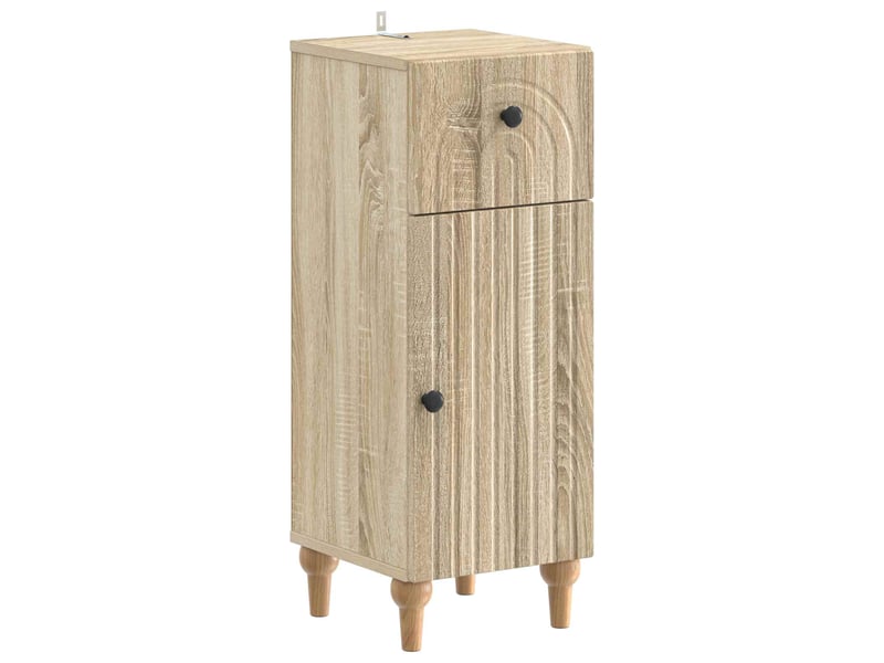 Ensemble de 2 meubles de salle de bain alkmaar chêne sonoma cf63051 - Conforama D