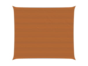 Voile d'ombre - voile d'ombrage - voile parasol orange et marron 6 x 7 m 100 % polyester oxford