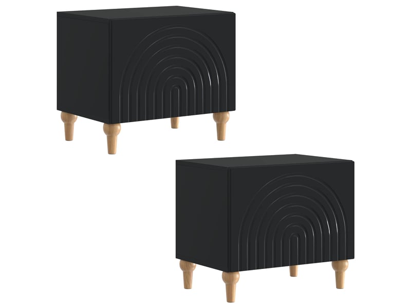  Meuble tv - banc tv - meuble de rangement noir bois d'ingénierie  - Conforama D