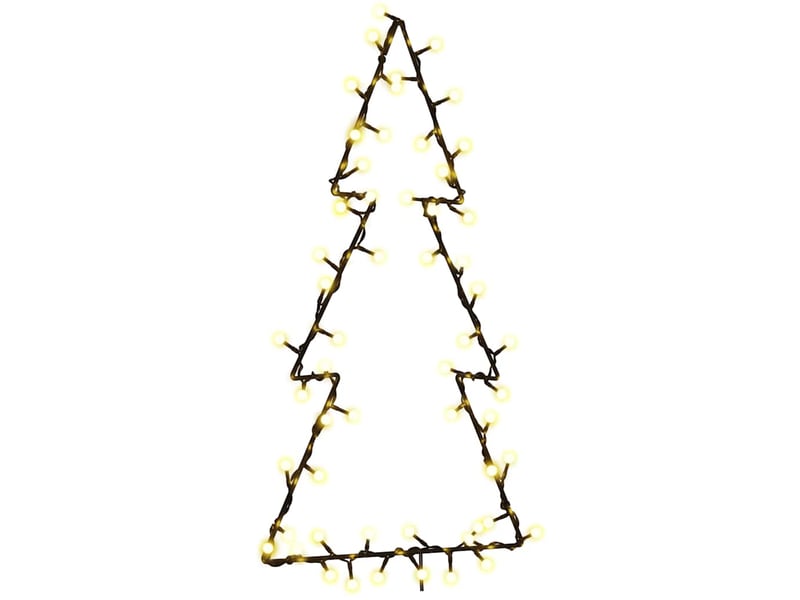  Lumières de noël silhouette d'arbre de noël 80 led blanc chaud  - Conforama A