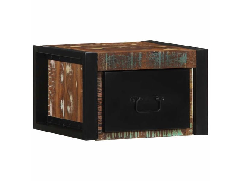  Table de chevet - cabinet de chevet - table de nuit multicolore 40x35x25 cm bois de récupération  - Conforama B