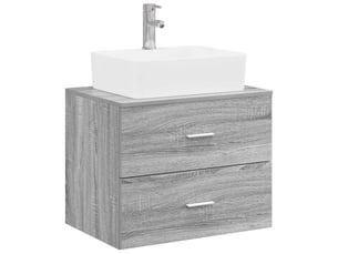 Ensemble de mobilier de salle de bain sonoma gris cf64708