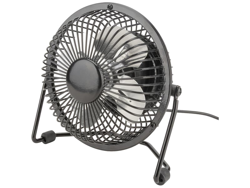 Voltman-mini ventilateur de bureau usb ø13cm - noir - voltman  - Conforama C