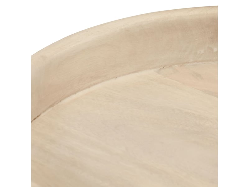  Tables basses rondes 3 pcs - table de salon - table à thé bois de manguier massif  - Conforama D