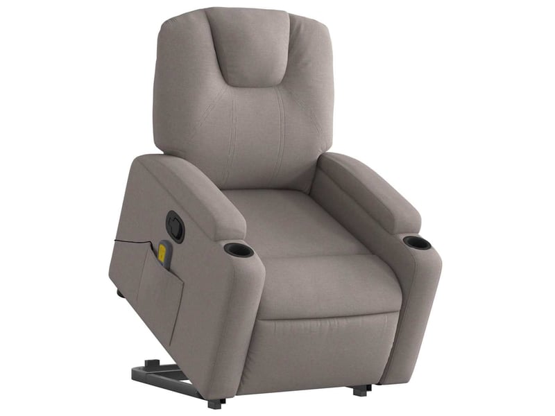  Fauteuil inclinable de massage, fauteuil relax taupe tissu shl52531  - Conforama C