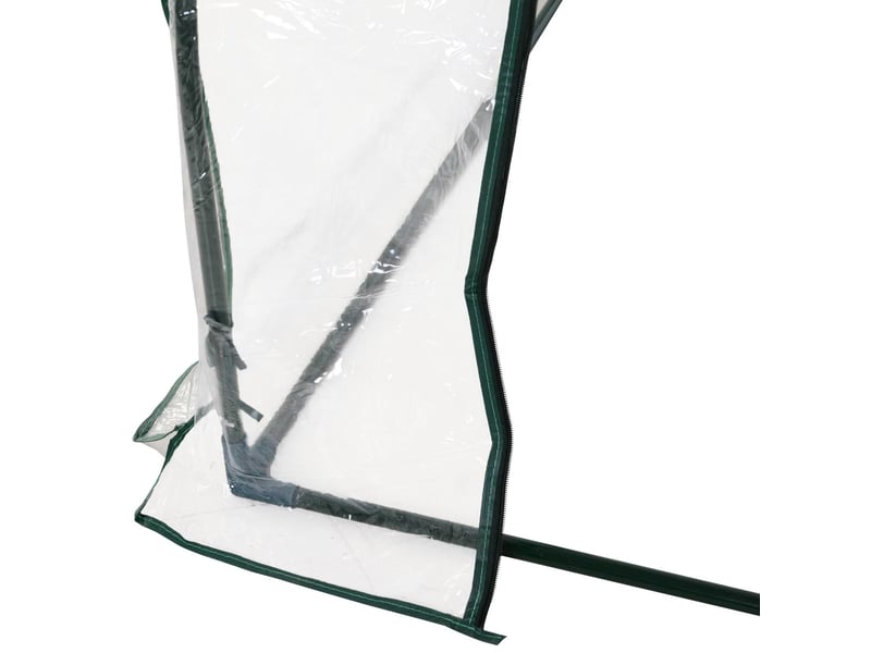  Serre de jardin basse 250 x 100 x 80 cm – transparente – porte enroulable et fixation au sol pratique  - Conforama E