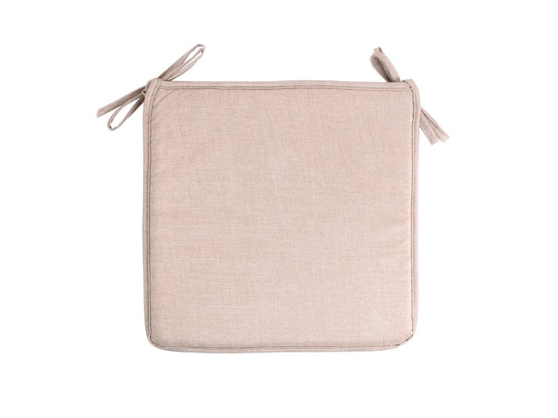  Lot de 4 coussins de chaise avec rubans – 40x40 cm, kaki  - Conforama A