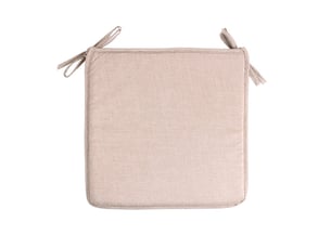 Lot de 4 coussins de chaise avec rubans – 40x40 cm, kaki