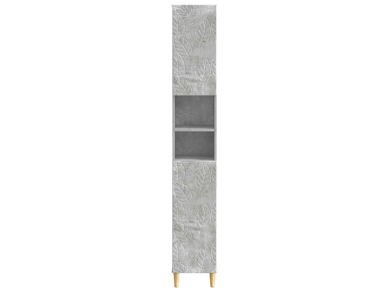 Colonne de salle de bain avec étagère ouverte delft gris béton - Conforama D