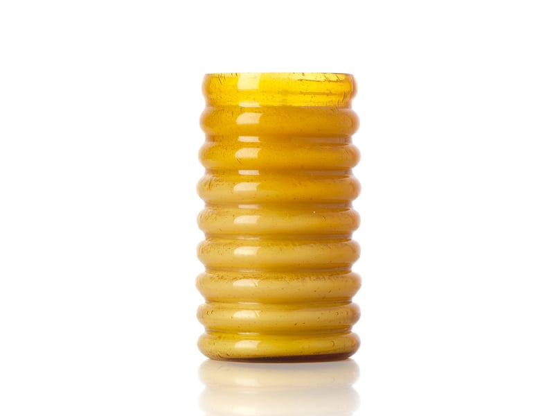  Le pot à bougie golden hive - miel - haut  - Conforama A