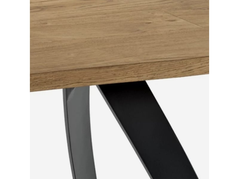 Table de salle à manger fixe 200x100 en chêne timber - chêne - Conforama C