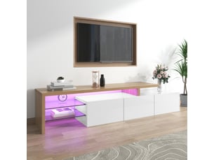 Meuble tv coloris bicolore 197.5 cm LPOSPI  