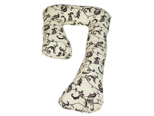 Coussin d'accouchement prepost natal dessin floral clair