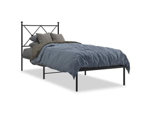 Lit simple 80x200 cm coloris noir
