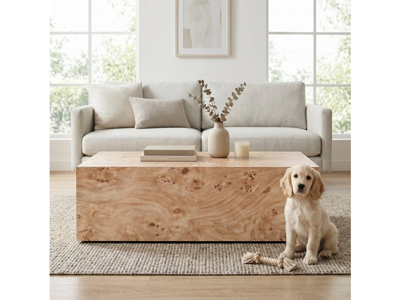  Table basse minimaliste en mdf coloris bois  - Conforama D
