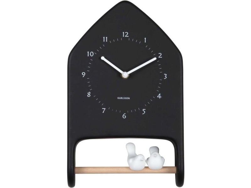  Horloge murale love birds noir  - Conforama B