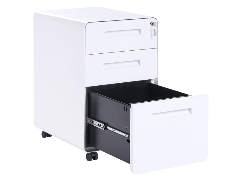 Meuble de rangement larco blanc  - Conforama D