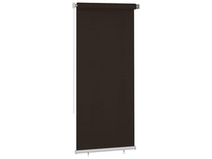 Store enrouleur, store roulant d'extérieur 105 (l) x 230 (h) cm marron hdpe cf47301