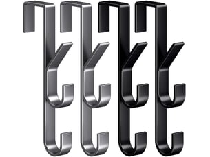 4 pcs crochets de porte, crochet de vertical à suspendre, à vêtements pour et armoire, pour suspendre des objets chambre, multicolore